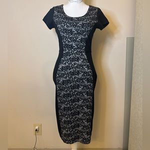 Flattering tube midi dress